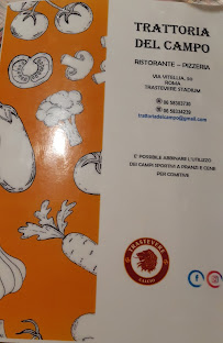 La Trattoria del Campo à Rome menu