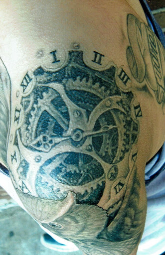 Explore skate tattoo ideas, creative tattoo ideas in Charlotte, available at Crown Custom Tattoo Studios