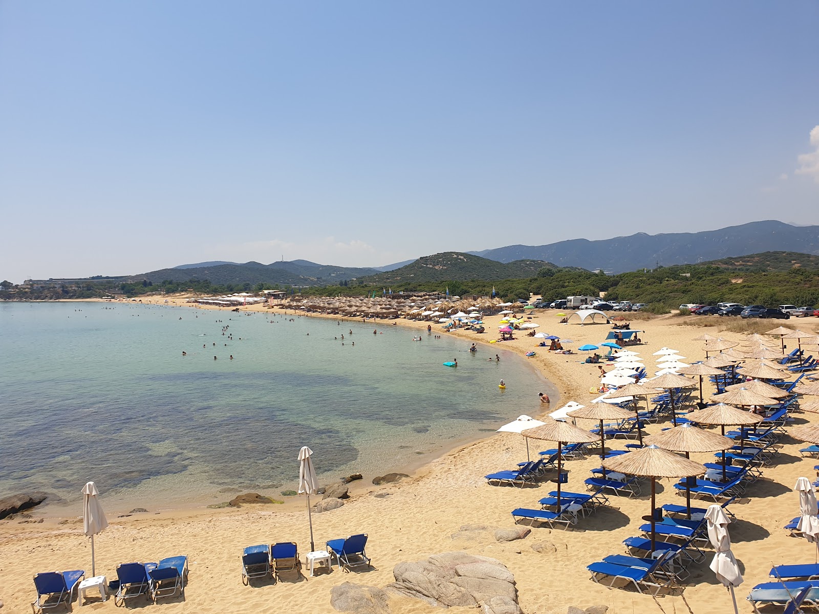 Foto van Ammolofoi Strand met ruime baai