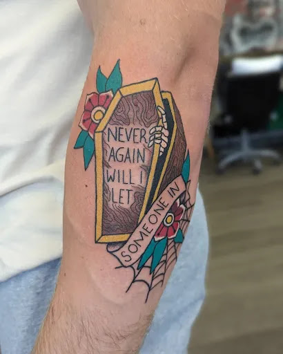 Explore marigold tattoo ideas, creative tattoo ideas in Gilbertsville, available at Tattoocek Ink Studio