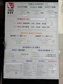 Chiv's Koy à Paris carte