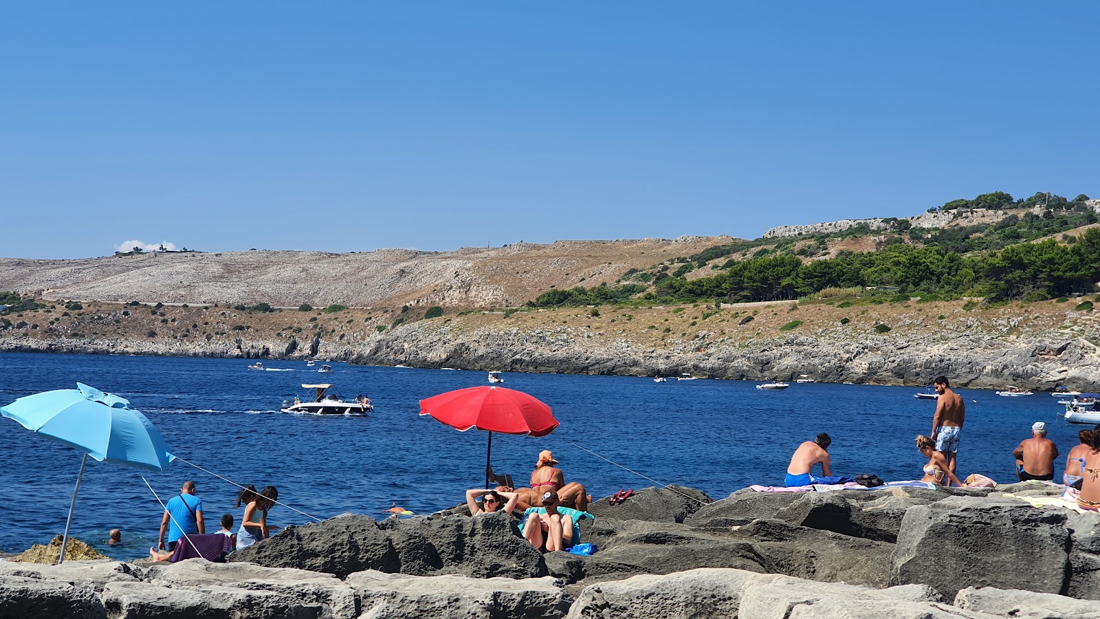 Foto von Spiaggia Pilane, Porto Miggiano annehmlichkeitenbereich