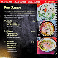 Vina Vietnam Cuisine à Weimar menu