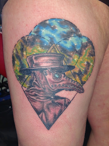 Explore simple witch tattoo ideas, creative tattoo ideas in Searcy, available at Multiverse Tattoos & Piercings LLC