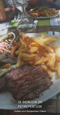 Steak du Restaurant français Le Donjon de Peyrepertuse à Duilhac-sous-Peyrepertuse - n°8
