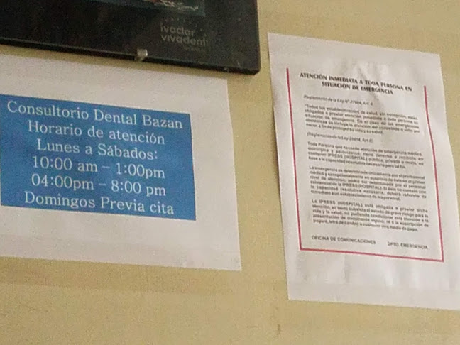 Opiniones de Clinica Dental Bazán en Barranca - Dentista