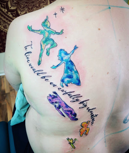 Explore male stomach tattoo ideas, creative tattoo ideas in Kenosha, available at Kenosha Tattoo Company