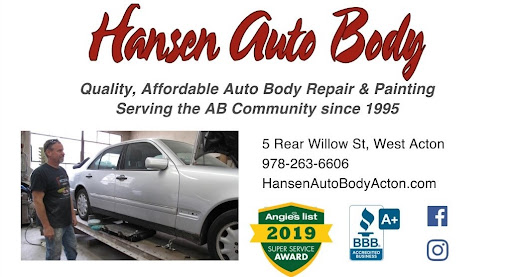 Auto Body Shop «Hansen Auto Body», reviews and photos, 5R Willow St, Acton, MA 01720, USA