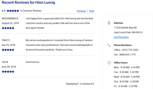 Insurance Agency «Farmers Insurance & Financial Services - Hien Luong Agency», reviews and photos