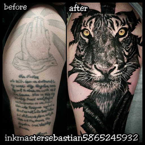 Explore vegas tattoo ideas, creative tattoo ideas in Warren, available at Dark Horse Tattoo Co. LLC.