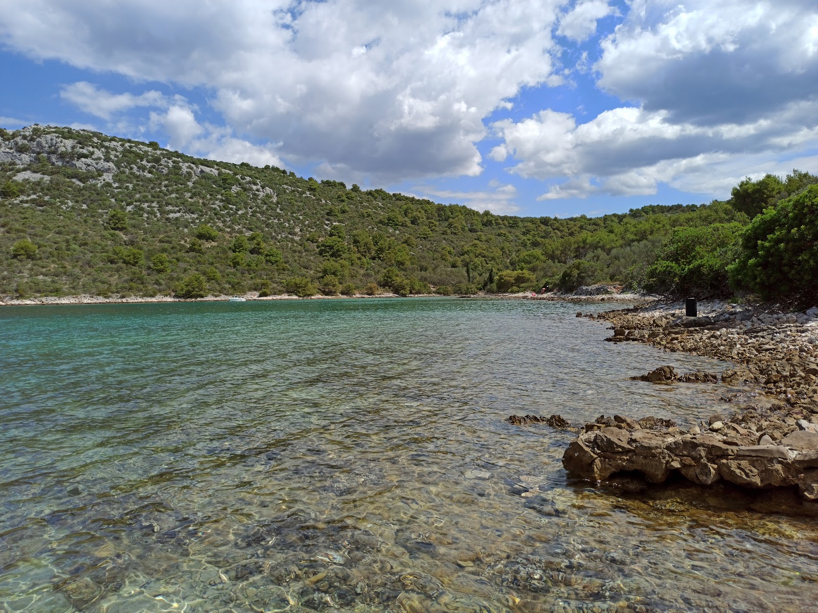 Foto von Jelenica beach mit braune kiesel Oberfläche
