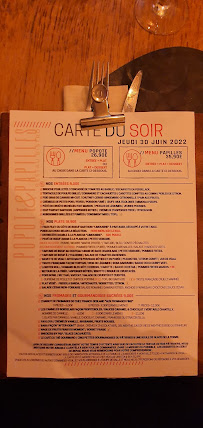 Restaurant Popote & Papilles à Le Mans (la carte)