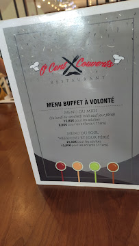 O CENT COUVERTS à Toulouse menu