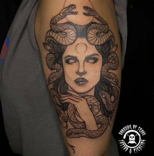 Explore ocean themed tattoo ideas, creative tattoo ideas in Fort Worth, available at Darkside of Texas Tattoo & Piercing