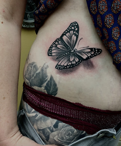 Explore spongebob tattoo ideas, creative tattoo ideas in Sunnyvale, available at Da Wei Tattoo Inc