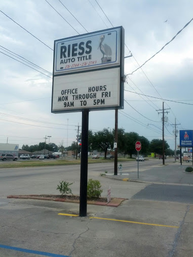 Riess Auto Title Transfer