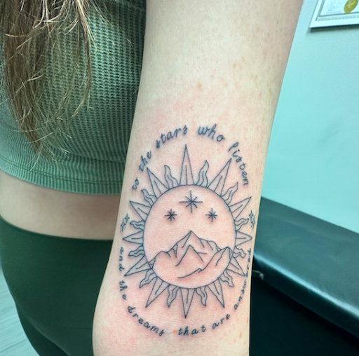 Explore minimalist tattoo ideas for men, creative tattoo ideas in Peoria, available at The Ink Bar