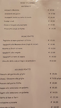 Carte du Trattoria alla Madonna à Venice