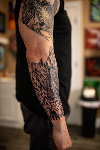 Explore taurus bull tattoo ideas, creative tattoo ideas in Leesville, available at Revolution Ink Tattoo and Art Gallery