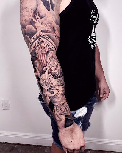 Explore cute ghost tattoo ideas, creative tattoo ideas in Kissimmee, available at Fallen Sparrow Tattoo Co