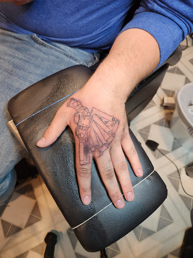 Explore eclipse tattoo ideas, creative tattoo ideas in Davis, available at SIX GUN SOUND TATTOO