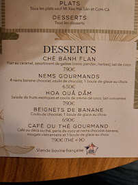 Menu / carte de Le Petit Hanoï à Rennes