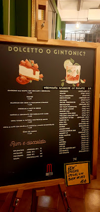 Osteria Metti à Incaffi menu