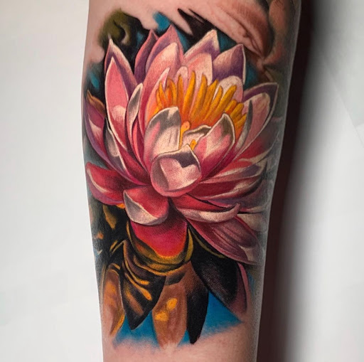 Explore graveyard tattoo ideas, creative tattoo ideas in Spokane, available at Anchored Art Tattoo