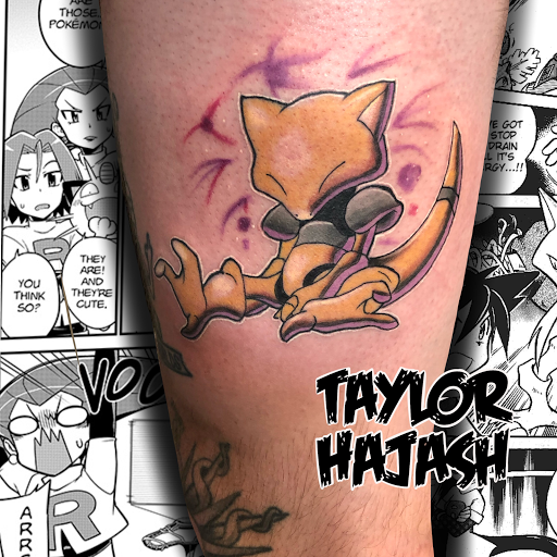 Explore anime tattoo ideas, creative tattoo ideas in Palm Harbor, available at Angry Owl Tattoo and Piercing