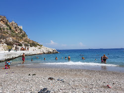 Paralia Charoupias'in fotoğrafı uçurumlarla desteklenmiş