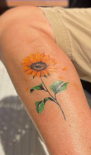 Explore flower shoulder tattoo ideas, creative tattoo ideas in Toledo, available at Inked by Chris