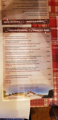 Restaurant de spécialités alsaciennes Ferme Auberge du Molkenrain à Wattwiller - menu / carte
