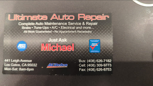 Auto Repair Shop «Ultimate Auto Repair», reviews and photos, 441 Leigh Ave, Los Gatos, CA 95032, USA
