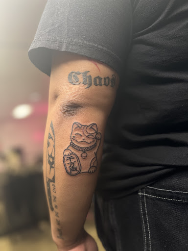 Explore greek tattoo sleeve ideas, creative tattoo ideas in Milwaukee, available at Beauty is Pain Tattoo and Body Piercings