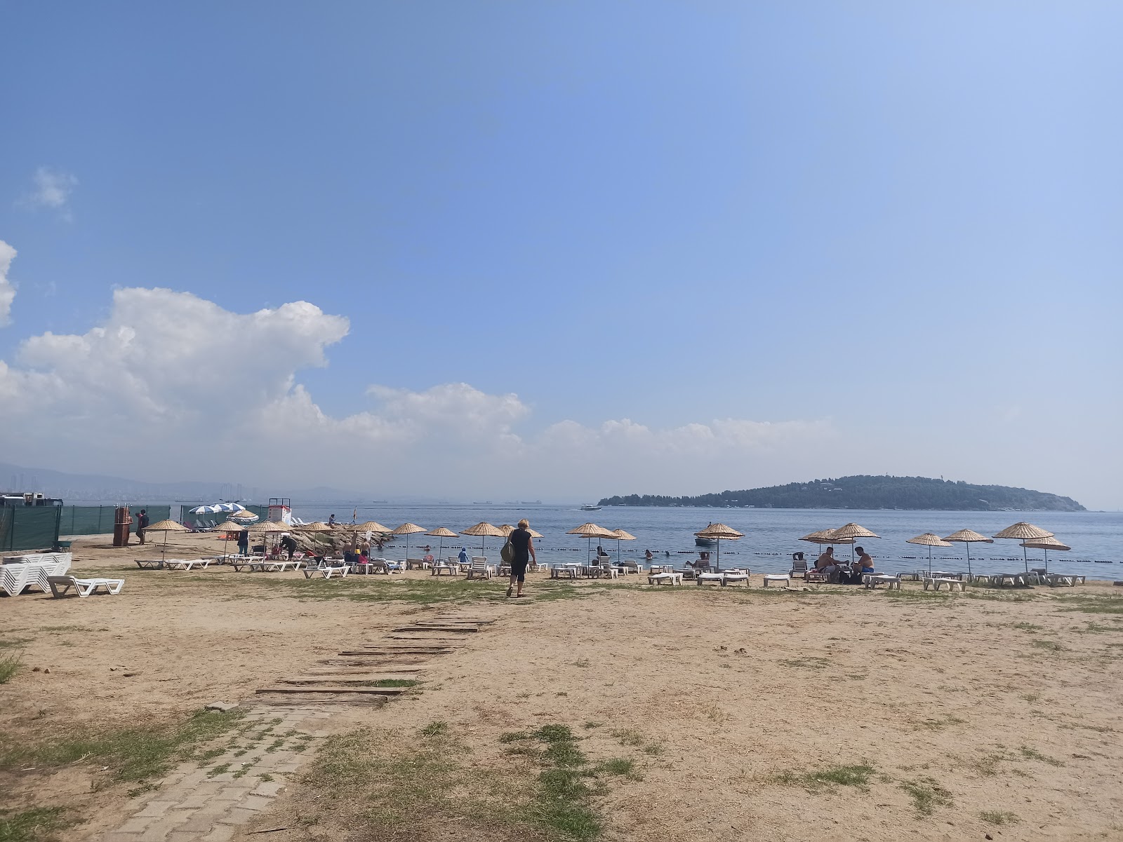 Aya Nikola Plajı'in fotoğrafı uçurumlarla desteklenmiş