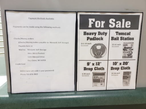 Self-Storage Facility «Menards Self Storage Eau Claire», reviews and photos, 3230 E Hamilton Ave, Eau Claire, WI 54701, USA