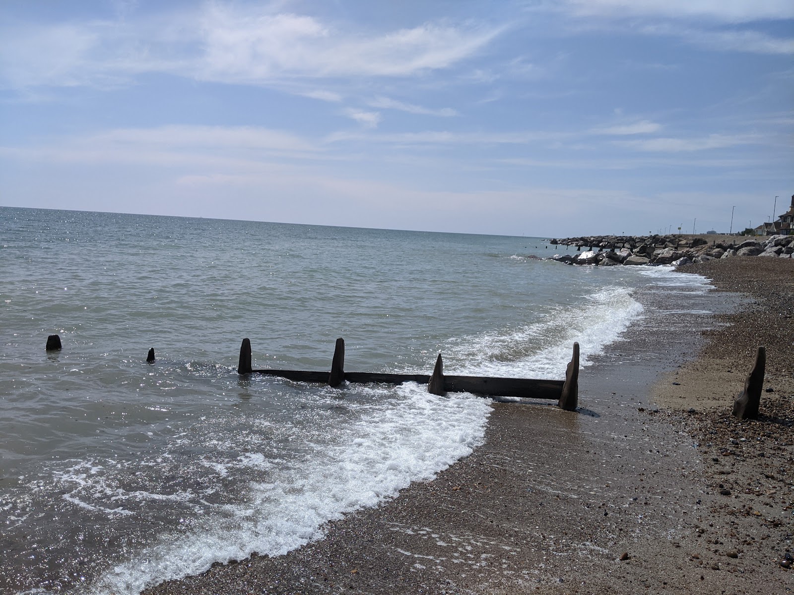 Foto af Lancing Strand med rummelig kyst