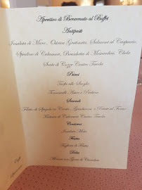 Menu du Villa Floridiana à Anagni