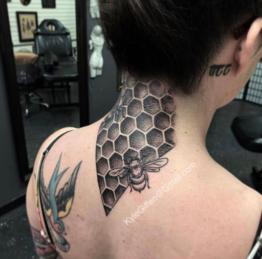 Explore back of arm tattoo ideas, creative tattoo ideas in Austin, available at Little Pricks Tattoo