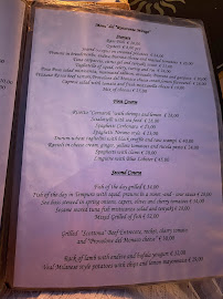 Menu du Mirage à Positano