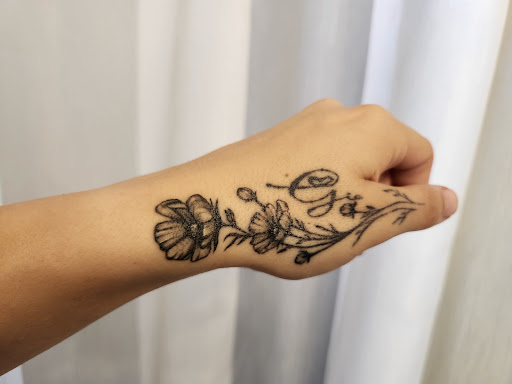 Explore hip bone tattoo ideas, creative tattoo ideas in Hillsborough, available at Rorschach Gallery 2.0