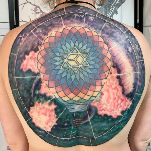 Explore upper arm cover up tattoo ideas, creative tattoo ideas in Virginia Beach, available at Studio Evolve
