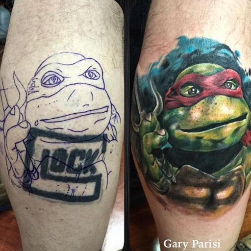 Explore dog tattoo ideas for guys, creative tattoo ideas in Chicago, available at Mayday Tattoo Co