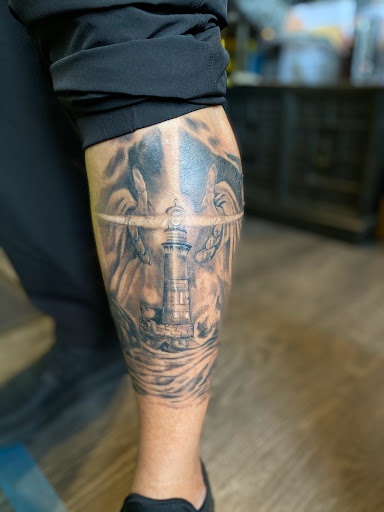 Explore script tattoo ideas for guys, creative tattoo ideas in Ronkonkoma, available at Ink Buster Tattoo