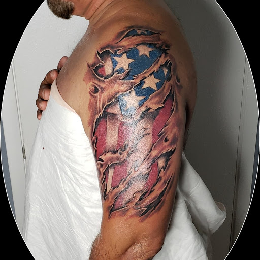 Explore eagle scout tattoo ideas, creative tattoo ideas in Coachella, available at Ink Devotion Tattoo & Body Piercings