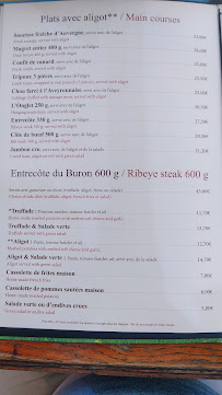 Restaurant Restaurant Le Plomb du Cantal à Paris (la carte)