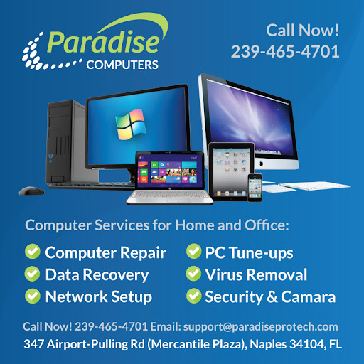 Computer Repair Service «Paradise Computer Service», reviews and photos, 3573 Enterprise Ave, Naples, FL 34104, USA