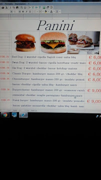 Menu du Capa Tosta Pub Pizzeria à Benevento