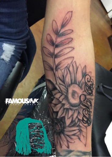 Explore space filler tattoo ideas, creative tattoo ideas in Hammond, available at Famous Ink, Inc.