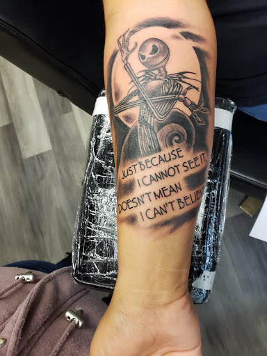 Explore cash tattoo ideas, creative tattoo ideas in Greenfield, available at Tattoos In Time Studio